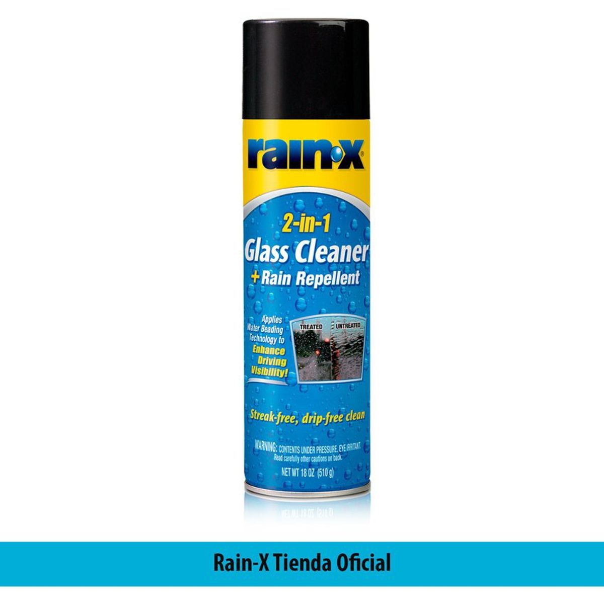 RAIN X - Limpiador de vidrio 2 en 1 y repelente de lluvia