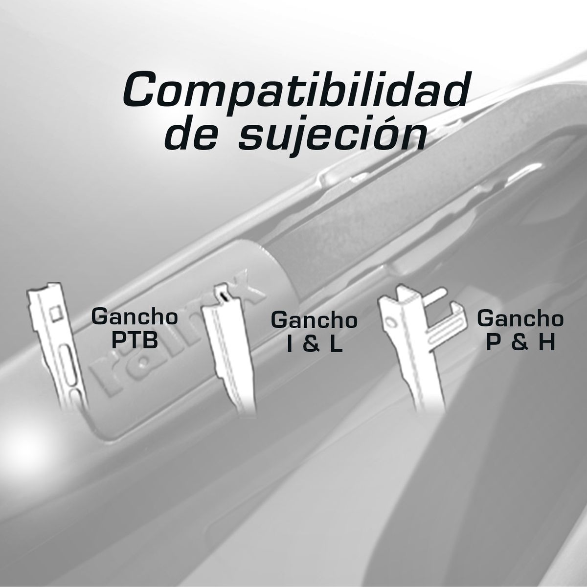 RAIN X - Plumilla Rain-X Flexible - 21 Pulgadas Ganchos 2