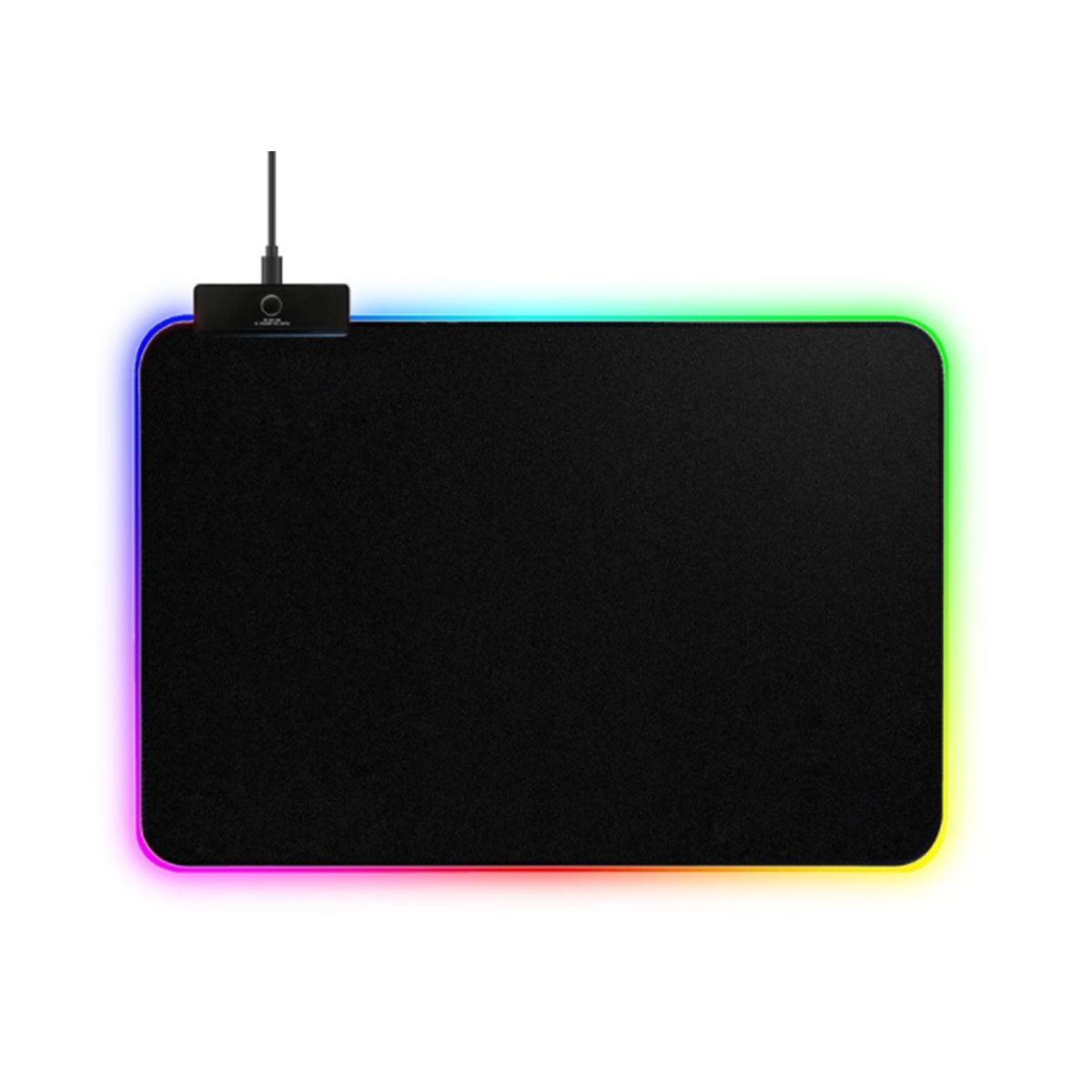 IMICE - Mousepad Gamer Led Rgb Usb 35x25cm Negro