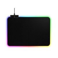 Mousepad Gamer Led Rgb Usb 35x25cm Negro