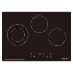 GRONER - Encimera Vitrocerámica Touch Dual 3Q
