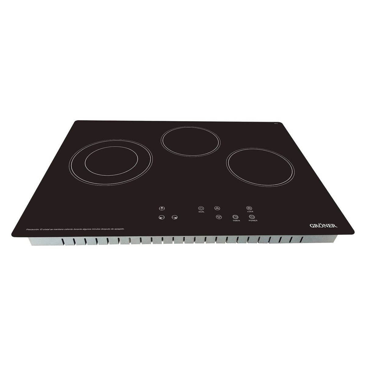 GRONER - Encimera Vitrocerámica Touch Dual 3Q