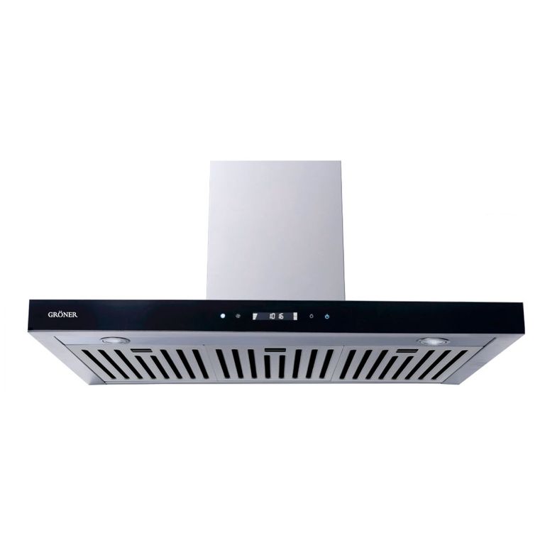 GRONER Campana Decorativa Digital Inox 90cm - 550 (m3/h)