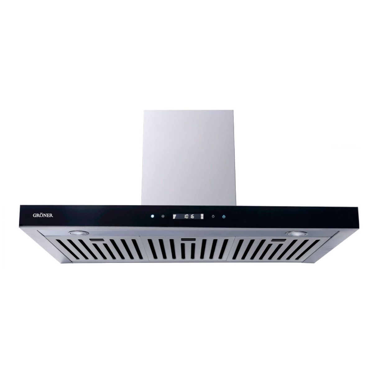 GRONER - Campana Decorativa Digital Inox 90cm - 550 (m3/h)