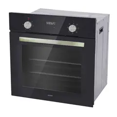 GRONER - Horno Eléctrico Empotrable Black 7F 56L