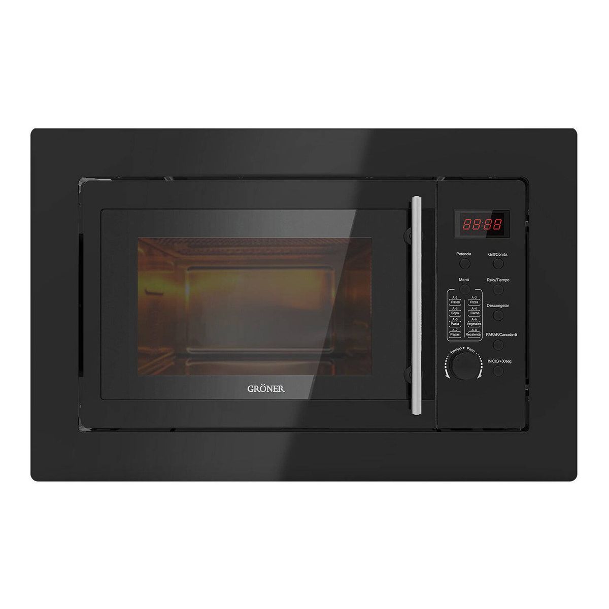GRONER - Microondas Empotrado Gröner Black 25L
