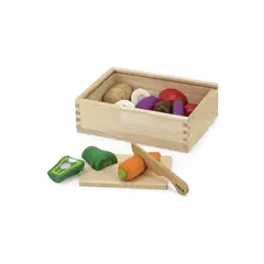 VIGA - Juego Madera Cortar Vegetales