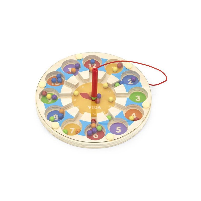 VIGA - Juguete Madera Tablero Reloj Magnético