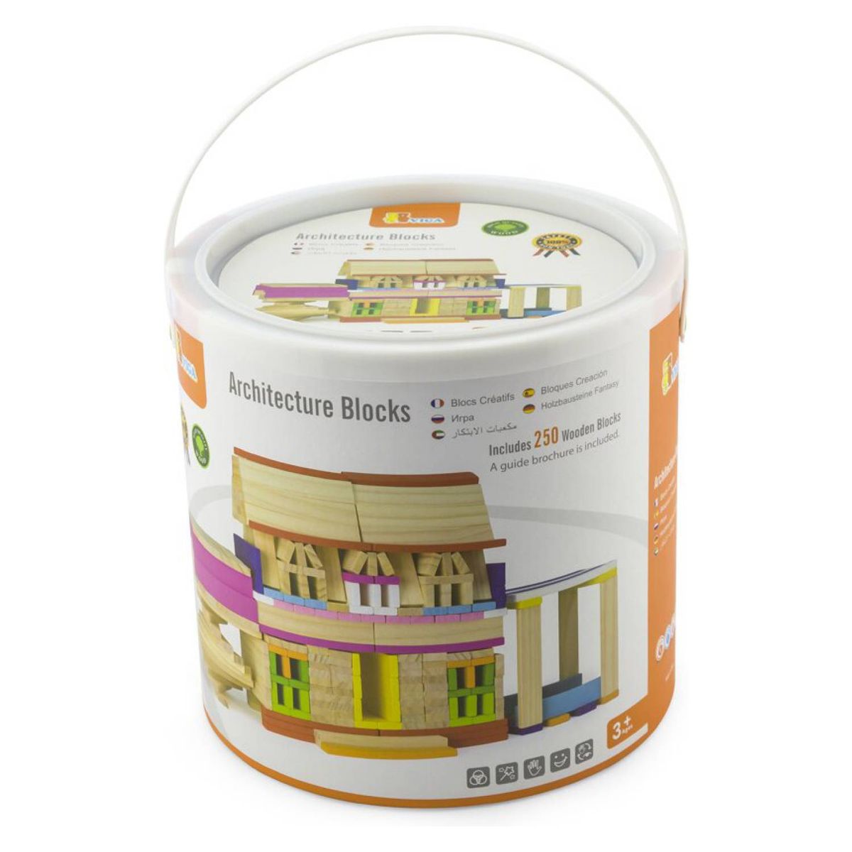 VIGA - juego Construcción Bloques creativos de madera