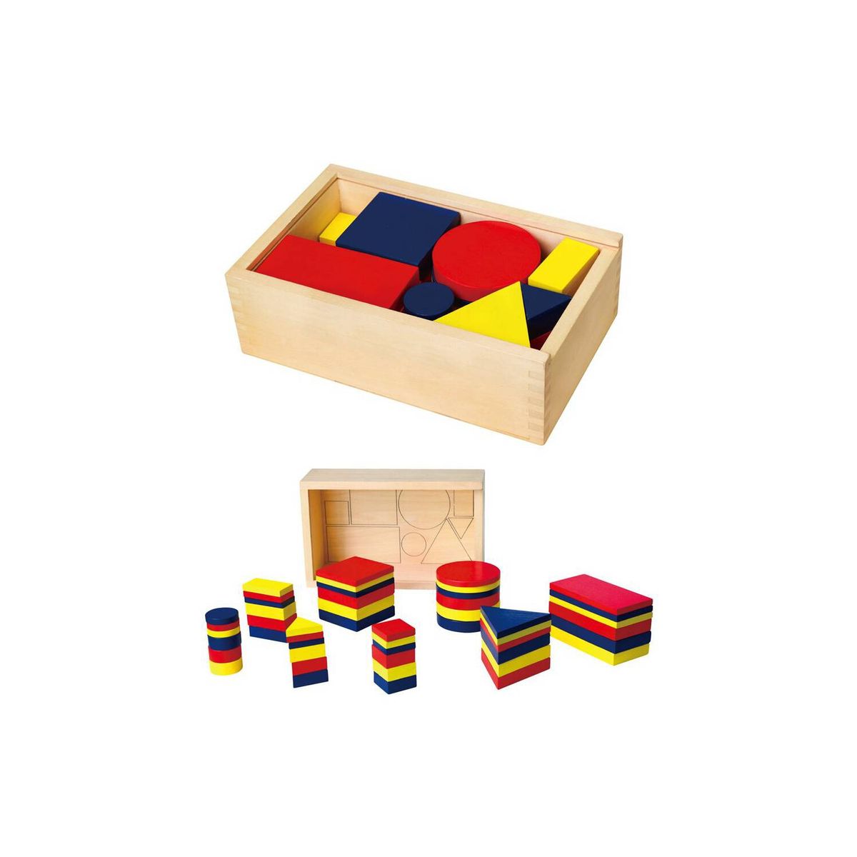 VIGA - Juego Madera Bloques logicos