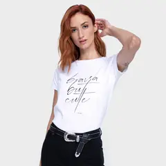 ONA SAEZ - Polera Mujer Estampada Brava