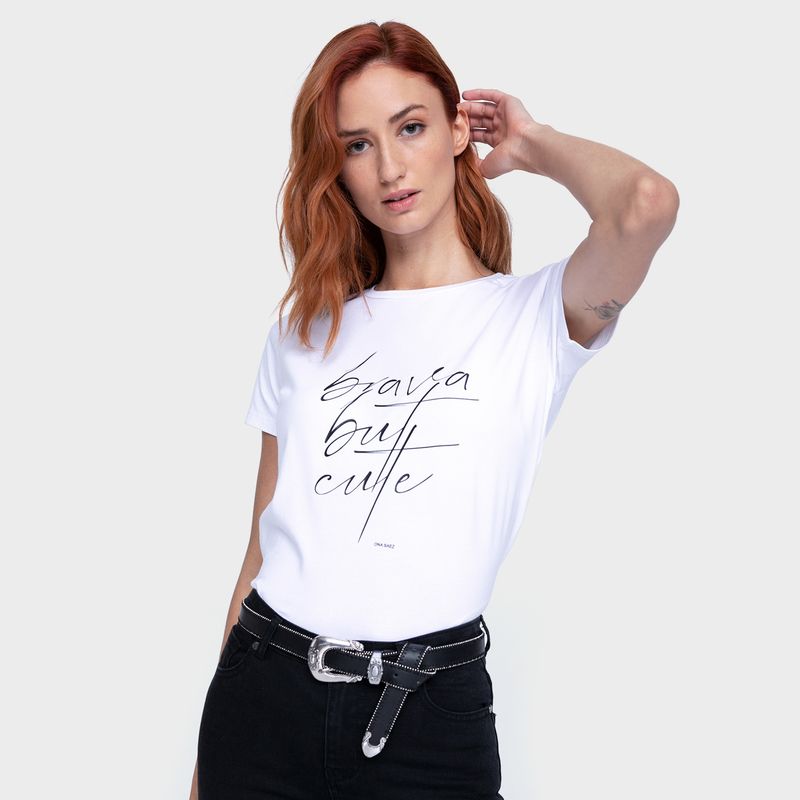 ONA SAEZ - Polera Mujer Estampada Brava