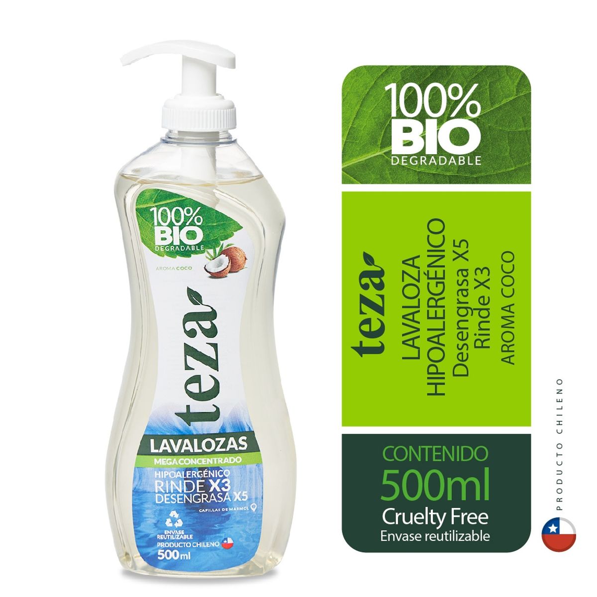 TEZA - 12 Lavalozas Teza 100 Biodegradable Coco