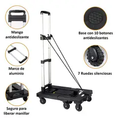 CARRY ALL - Carro De Carga Plegable Tipo Plataforma 150 Kg Carrito Yegua