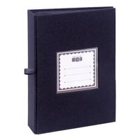 Album 13x19 200 f. tela con ventana azul