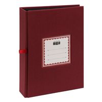 Album 13x19 200 f tela con ventana rojo