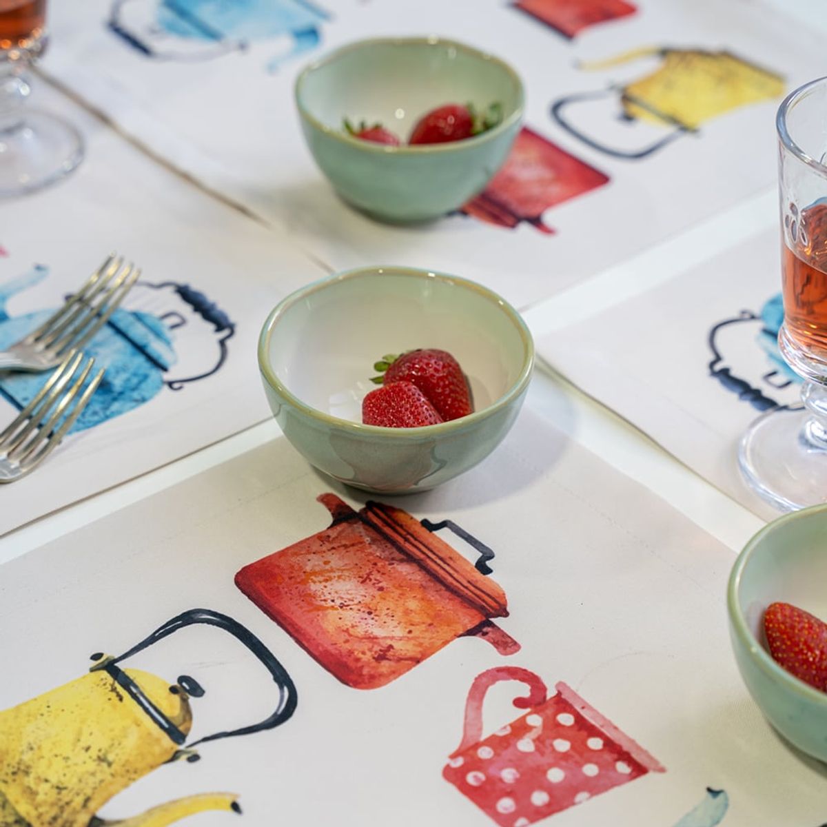 TUYO PRINT - Set Individuales Impermeable Cacharros