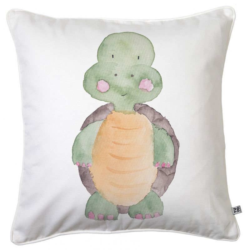 TUYO PRINT - Cojín Tortuga Acuarela - 45X45
