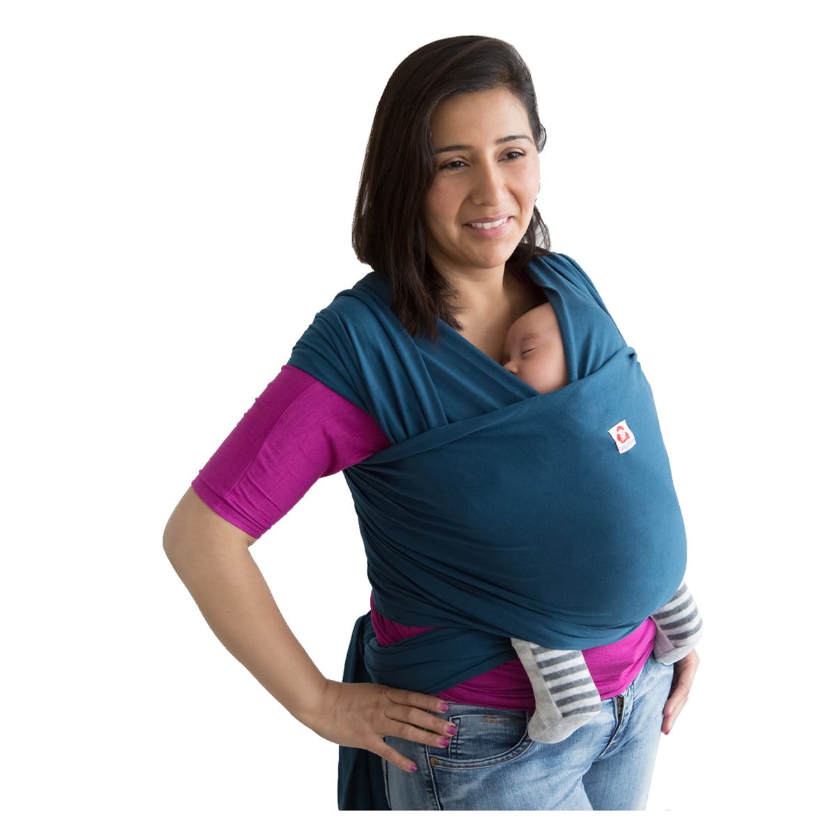 CANGUAMOR - Fular Portabebé Semielasticado Petróleo Canguamor