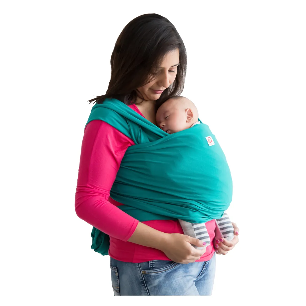 CANGUAMOR - Fular Portabebé Semielasticado Esmeralda