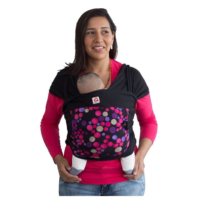 CANGUAMOR - Fular Portabebé Negro Con Bolsillo Lf