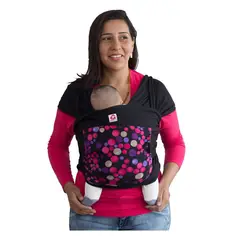 CANGUAMOR - Fular Portabebé Negro Con Bolsillo Lf