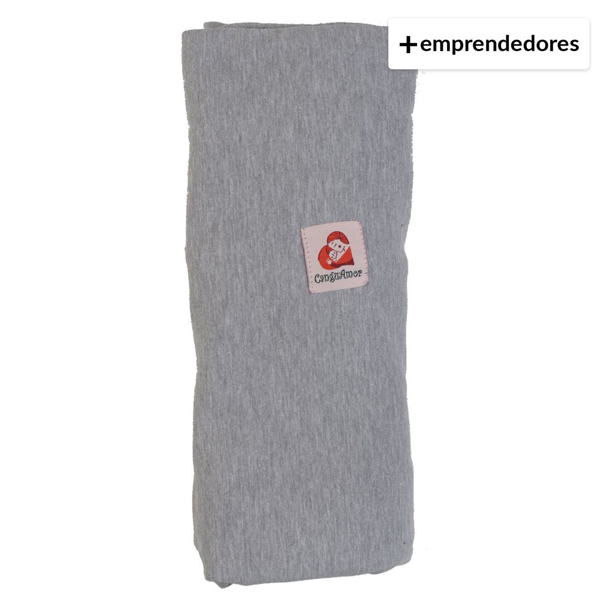 CANGUAMOR - Fular Portabebé Semielasticado Gris Canguamor