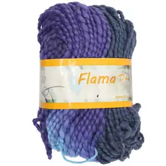 FLAMA - Hilo tejer algodón lana 100gr celeste azul