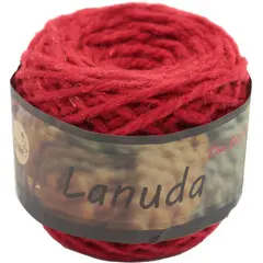 GENERICO - Pack 4 madejas tejer 100gr lanuda rojo italiano