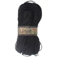 GENERICO - Pack 4 madejas lino. Linen negro