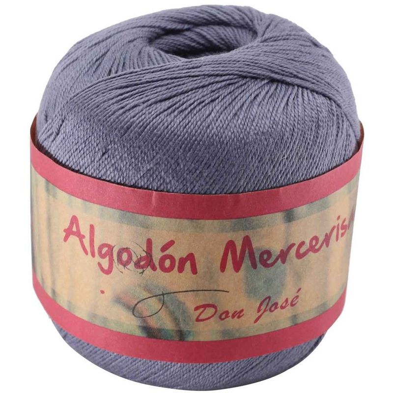 GENERICO - Pack 4 ovillos algodón 100gr verito gris marengo