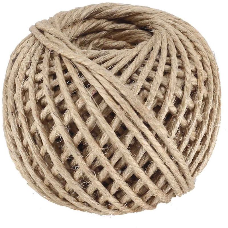 MARCA - Pack de 4 ovillos de Yute pulido tejer 100 gramos 2mm