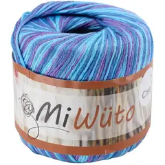 GENERICO - Pack 4 ovillos viscosa. Wuto matizado morado turquesa lila