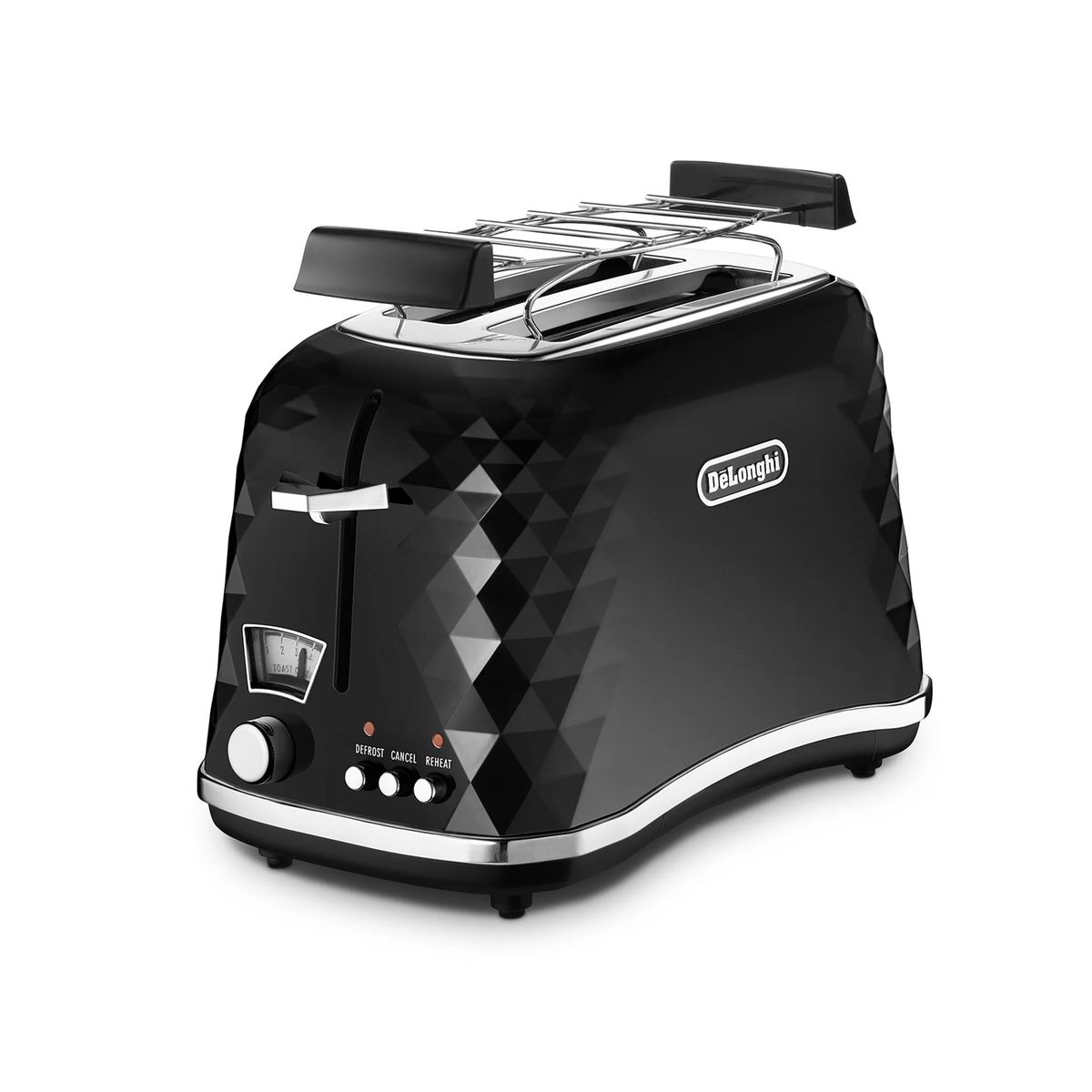 DELONGHI - Tostador De Longhi Brillante Negro CTJ 2103.BK