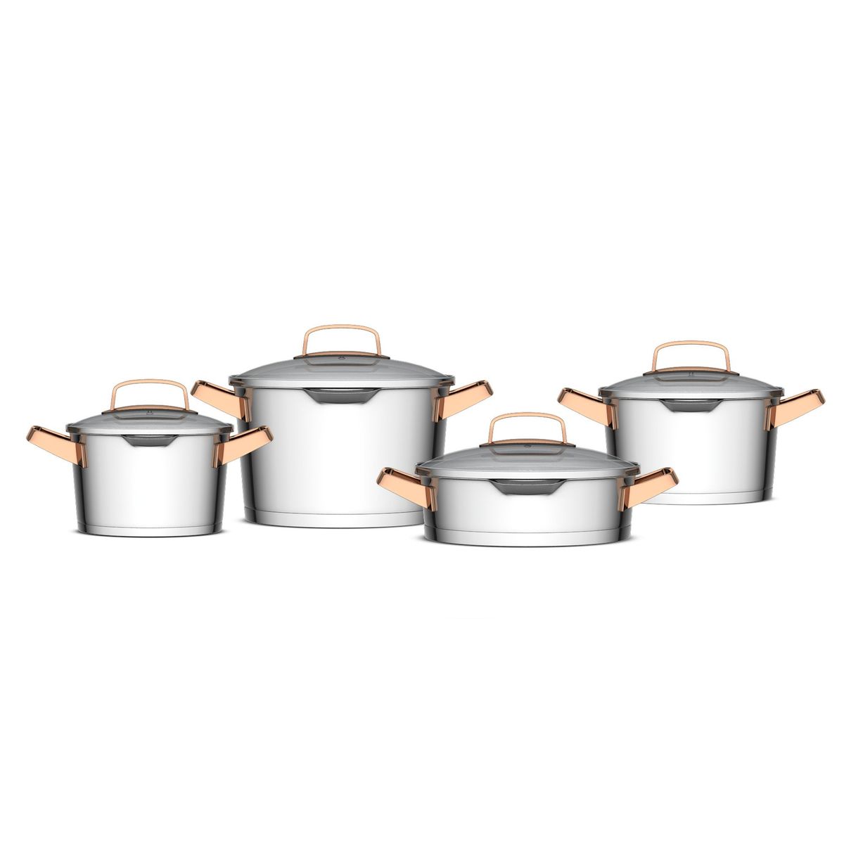 SIMPLE COOK - Bateria Simple Cook Niza cobre 8 pzs