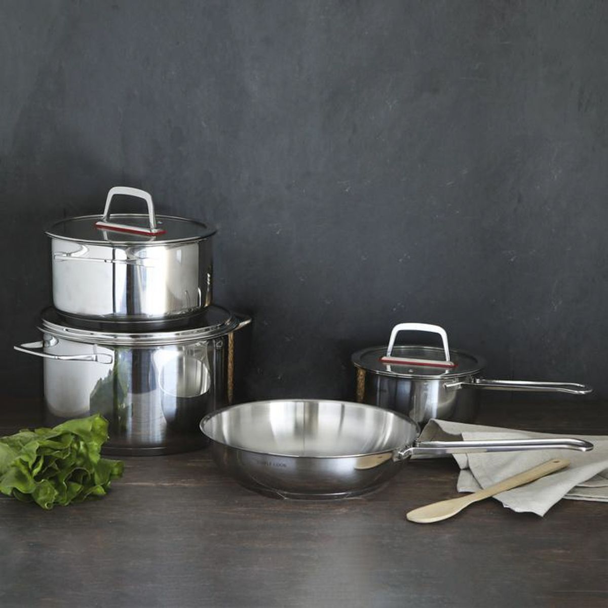 SIMPLE COOK - Bateria Simple Cook Burdeos 7pzs