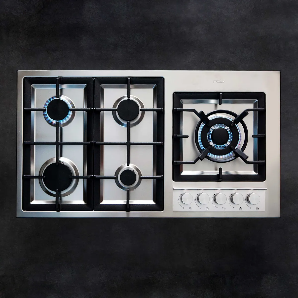 FDV - Encimera Gas licuado Deluxe Elite 5 Quemadores 90 cm FDV