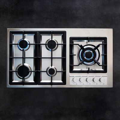 Imagen 2 del producto Encimera Gas licuado Deluxe Elite 5 Quemadores 90 cm