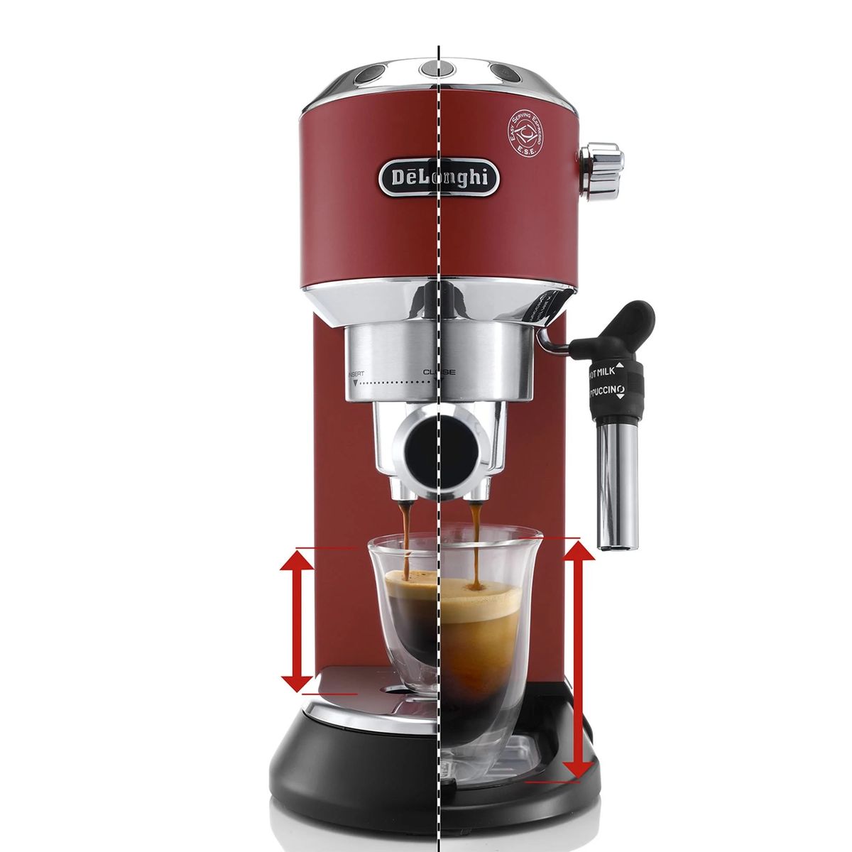 DELONGHI - Cafetera De Longhi Dedica Roja EC 685 R