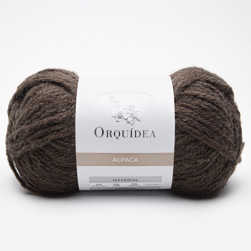 GENERICO - Lana Alpaca Orquidea 100grs - Cafe