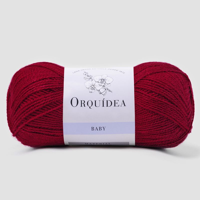 GENERICO - Lana Baby Orquidea 100grs - Rojo Italiano