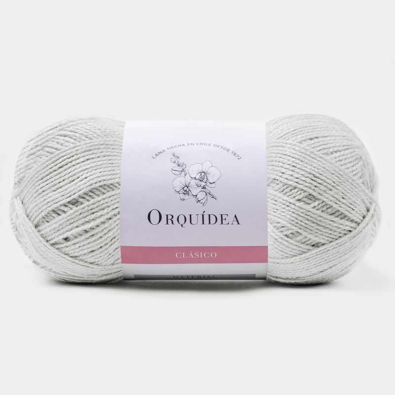 GENERICO - Lana Clasico Orquidea 100grs. - Gris Plata 528