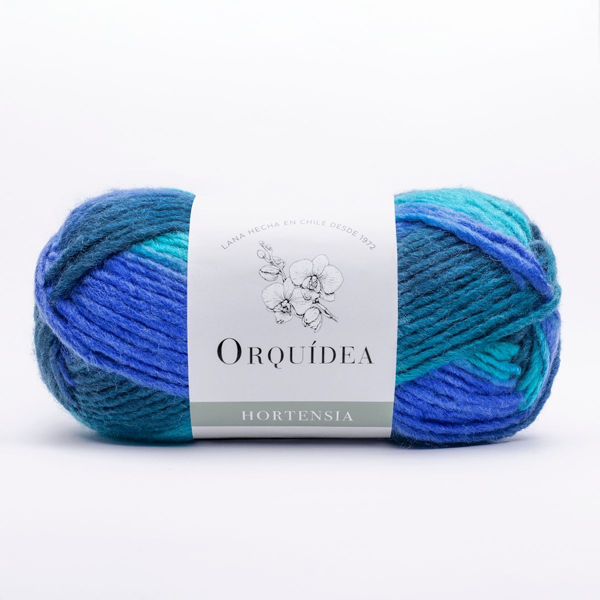 GENERICO - Hortensia Estampado Orquidea 100grs. - Turquesa 1580