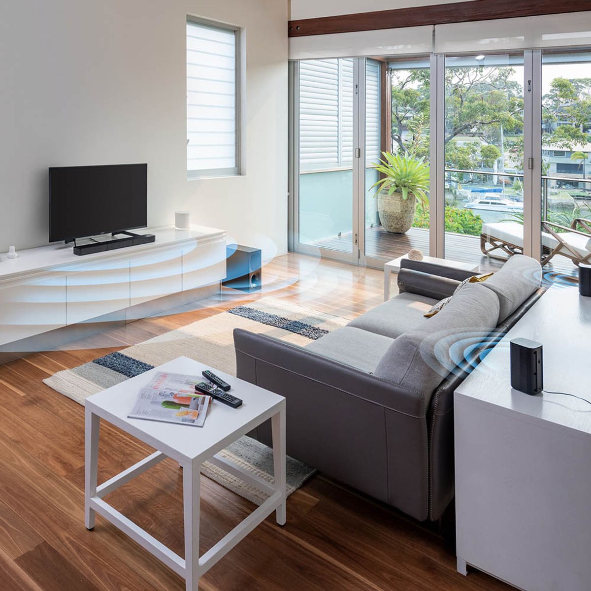 SONY - Sistema de teatro en casa de 5.1 canales con barra de sonido HT-S20R