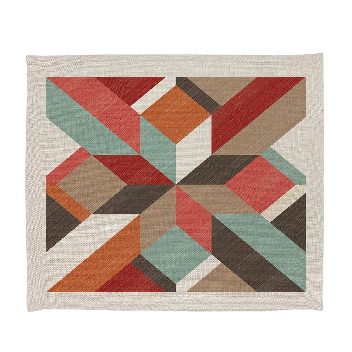 TUYO PRINT - Set Individuales Linet Natural Terrazo