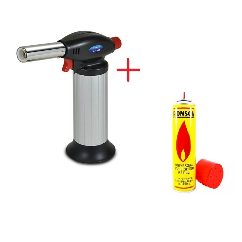 GENERICO - Soplete flambeador profesional repostería  recarga 300ml
