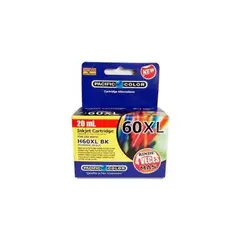 PACIFIC COLOR - Tinta alternativa compatible hp 60 xl negro