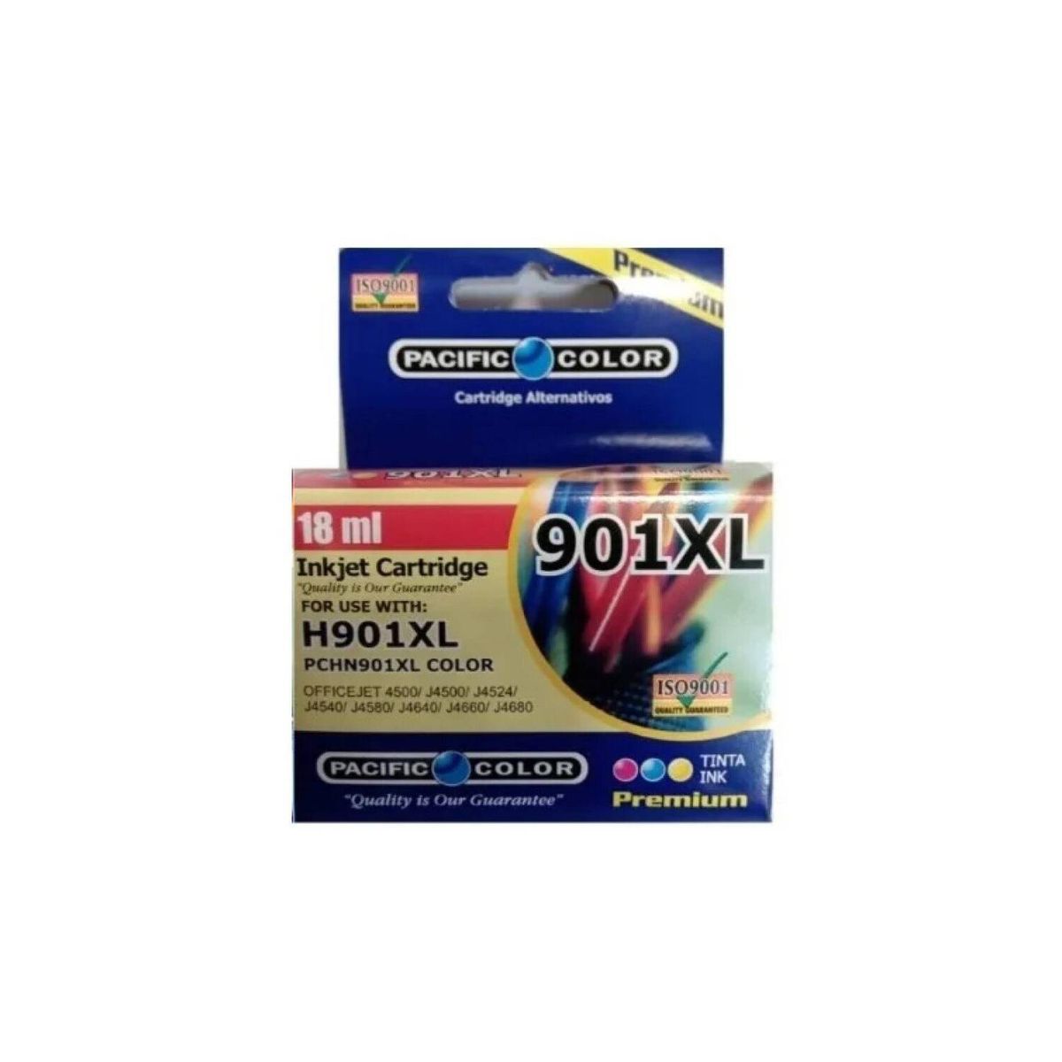 PACIFIC COLOR - Tinta alternativa compatible hp 901 xl color