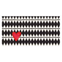 Alfombra vinilica 70 x 140 rombos corazon