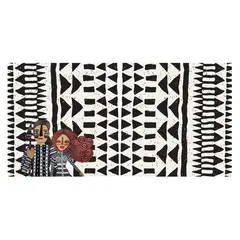 ISA SOLER - Alfombra vinilica 70 x 140 patagonia triangulos